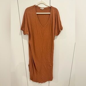 Z Supply U shape Midi tshirt dress